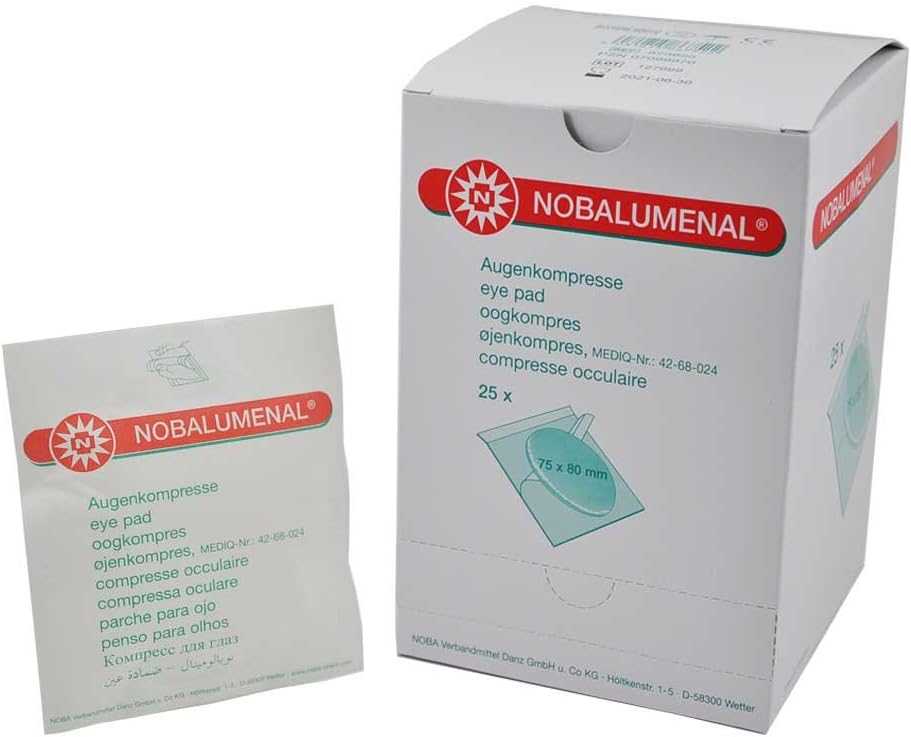 NOBALUMENAL Augenkompr.75x80 mm steril NOBALUMENAL Augenkompr.75x80 mm steril